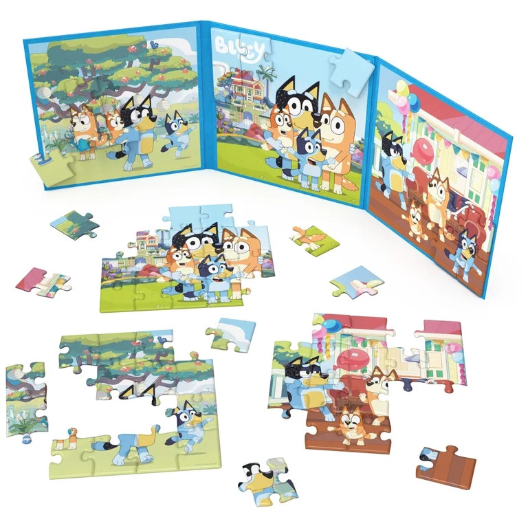 Spin Master Games, Bluey Play & Go 3-in-1 Magnetic Puzzles, 25 Pieces, for Ages 3 and up | Walmart (US)