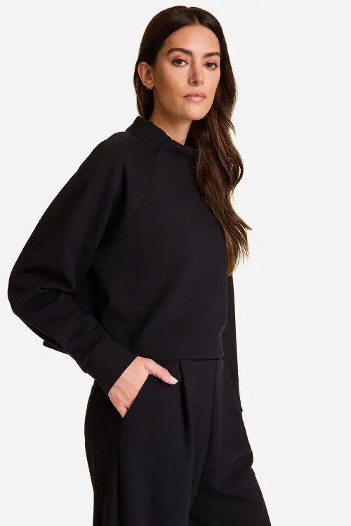 ALALA Phoebe Mock Knit in Black at Nordstrom, Size Large | Nordstrom