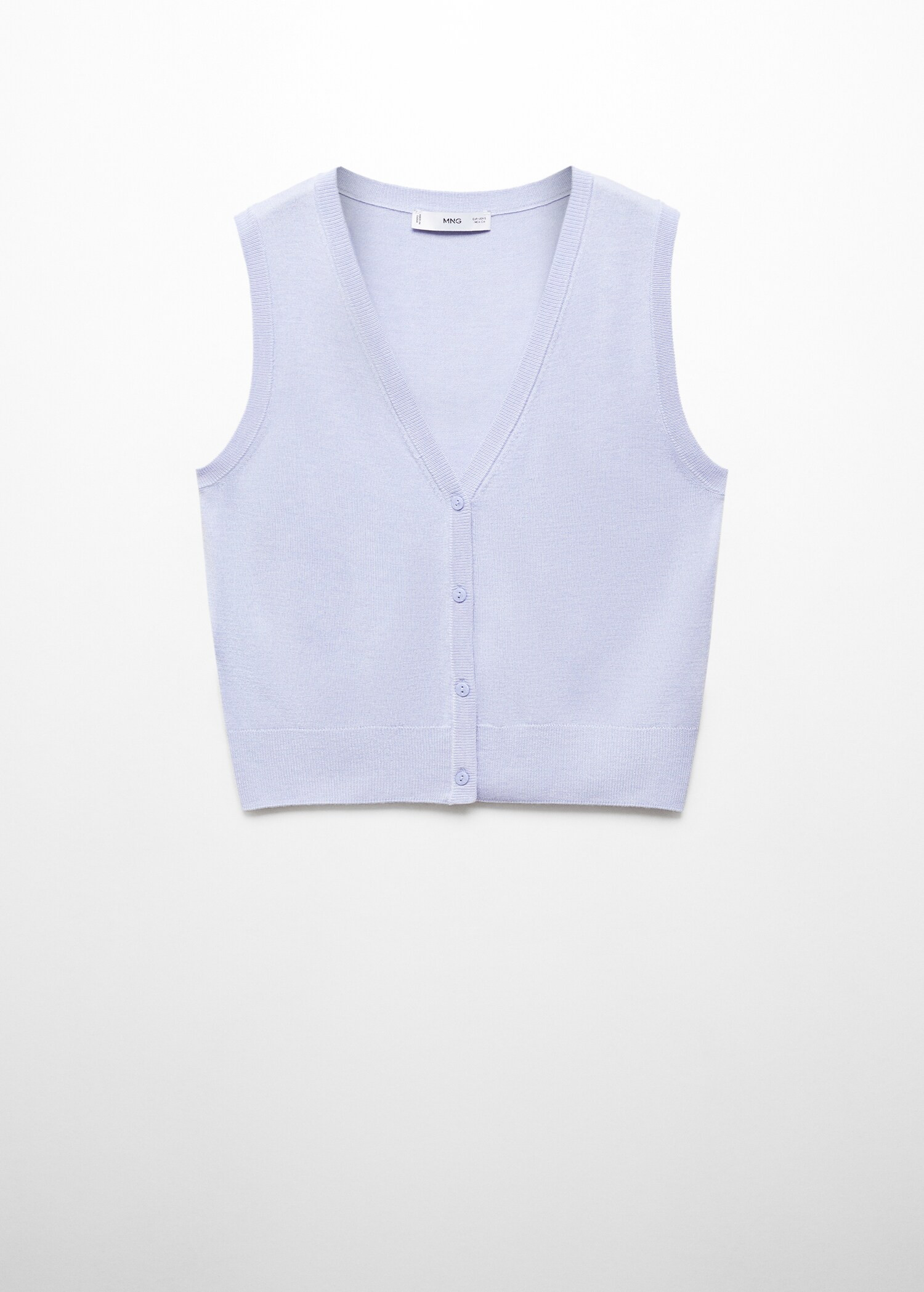 Knitted vest with buttons | MANGO (US)