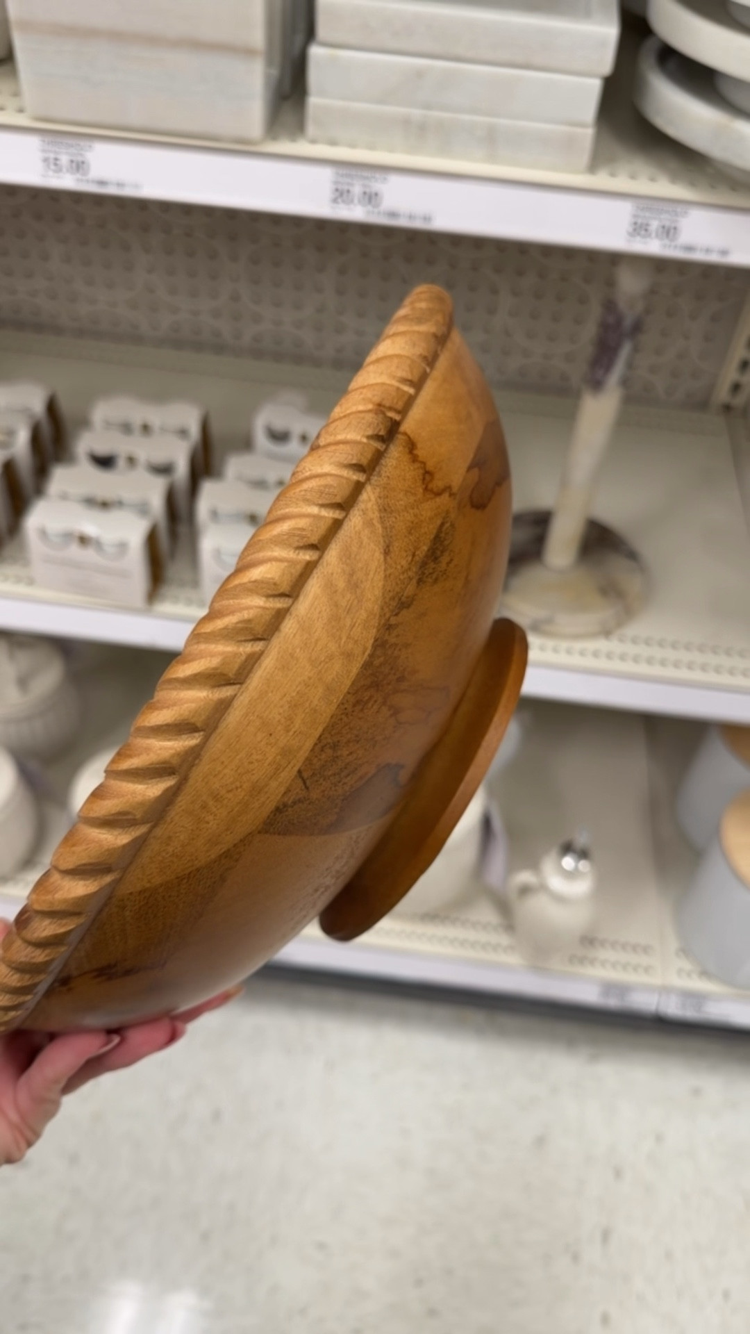 Love this wooden bowl. Perfect for fruit.

#LTKHome #LTKSeasonal