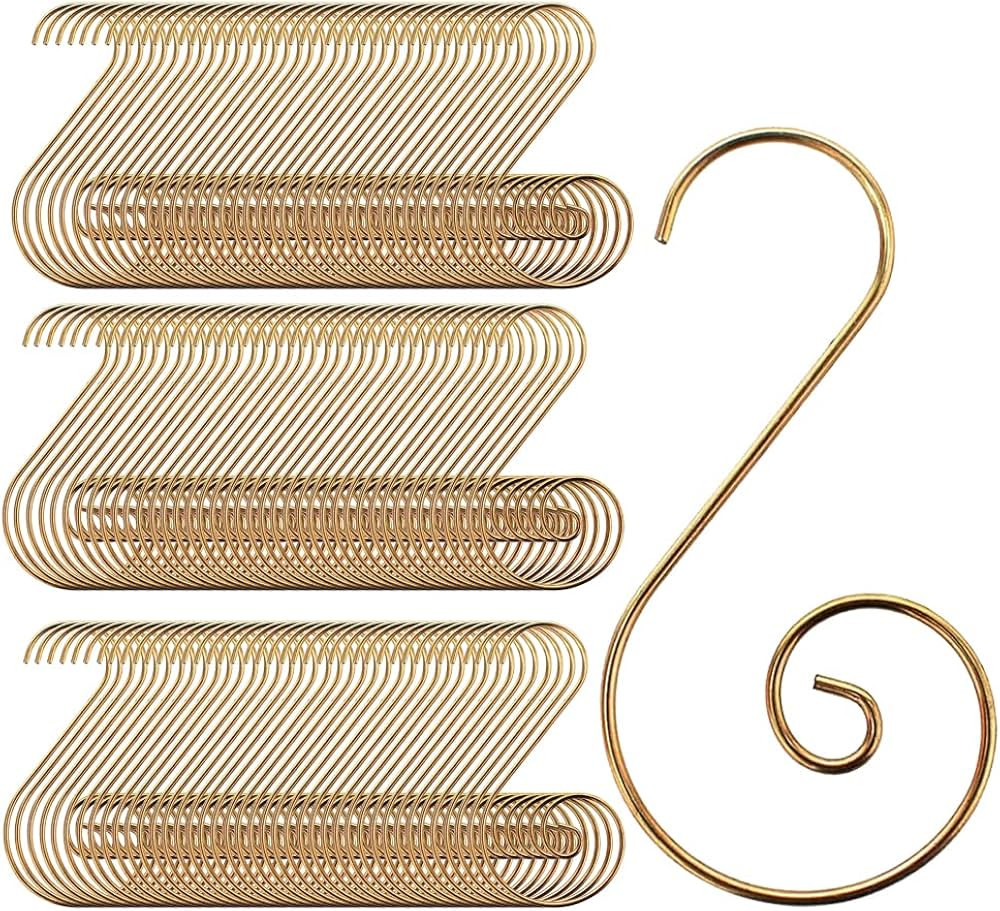 Christmas Ornaments Hooks Christmas Tree Hanger Great for Christmas Tree Decoration - 120 /Gold | Amazon (US)