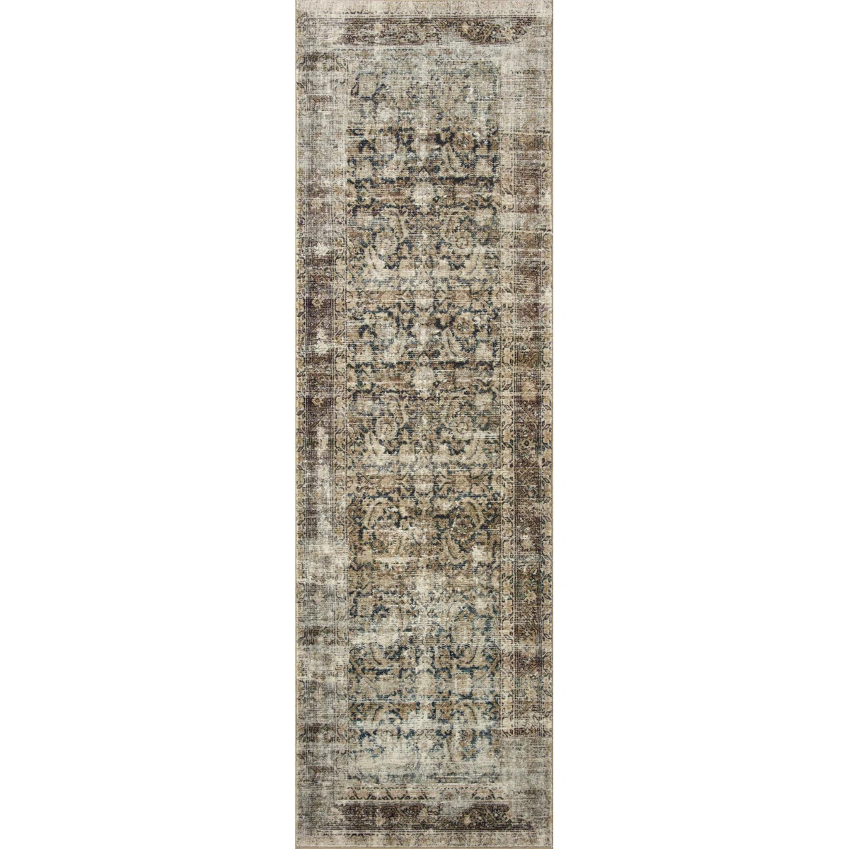 Amber Lewis x Loloi Morgan Navy / Sand Area Rug feat. CloudPile | Wayfair North America