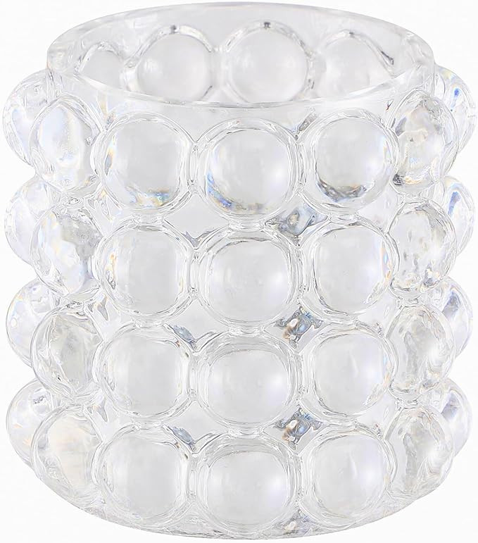 Glass Bubble Vase, Clear Vase for Flowers, Small Glass Vases, Flower Short Vases for Living Room,... | Amazon (US)