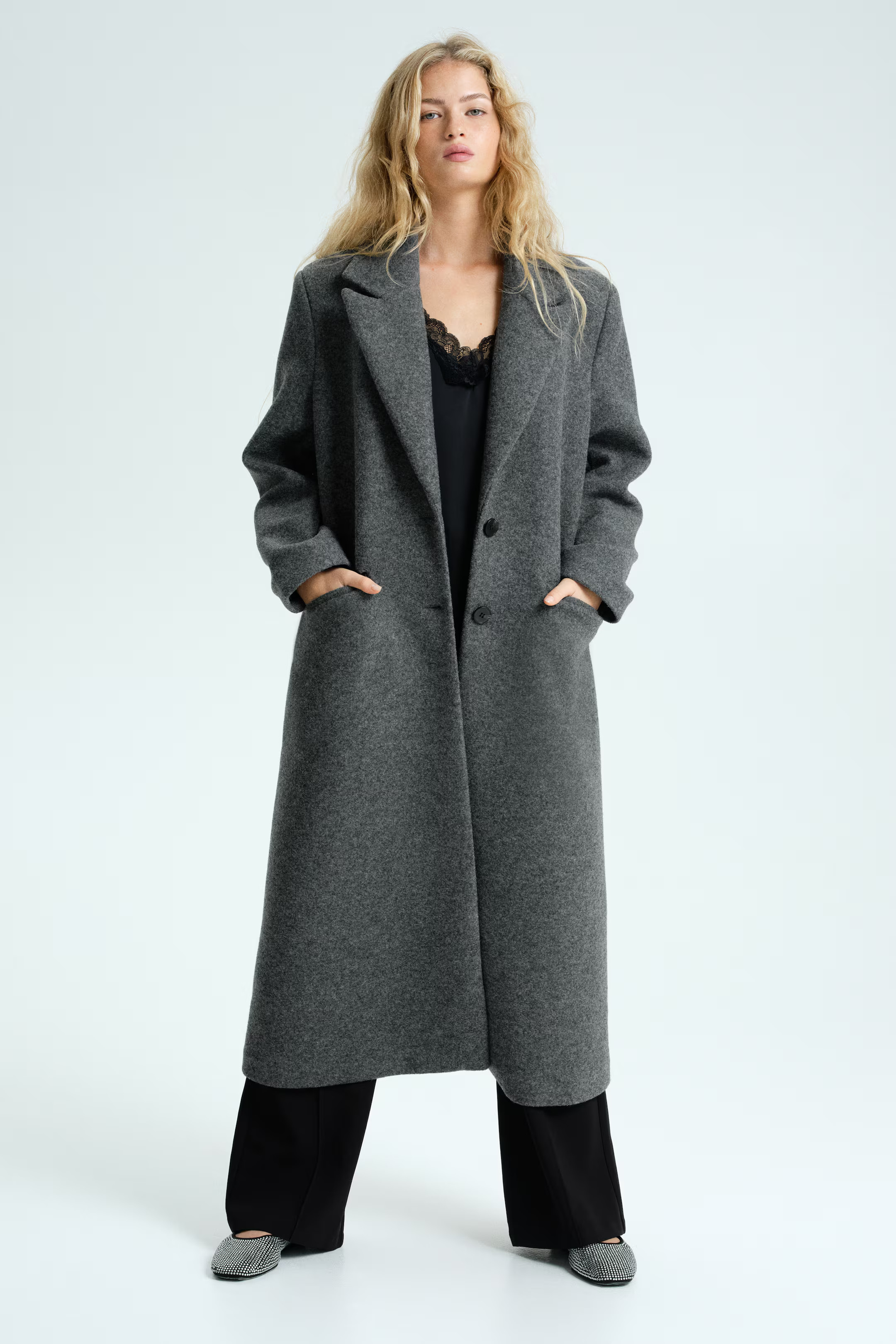Single-breasted coat | H&M (UK, MY, IN, SG, PH, TW, HK)