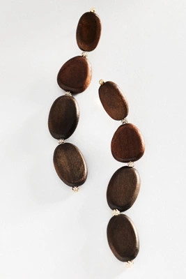 Wooden Droplet Earrings | Anthropologie (US)