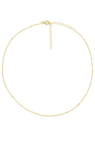 Beaded Chain Choker in Gold | Revolve Clothing (Global)