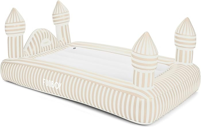 FUNBOY Kids Striped Castle Sleepover Travel Bed & Air Mattress. Perfect for Sleepovers. Includes ... | Amazon (US)