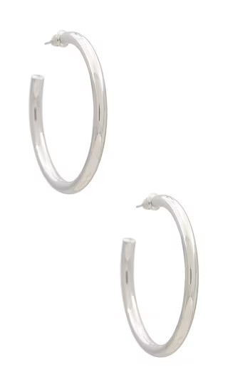 Annie Hoops in Silver | Revolve Clothing (Global)