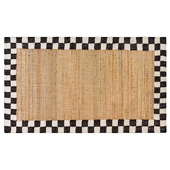 Check Jute 3' x 5' Rug | MacKenzie-Childs