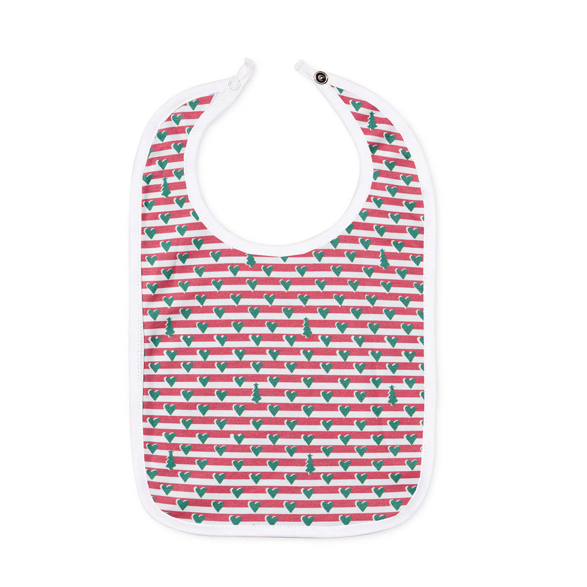 Christmas Tree Stripe Baby Bib | Over The Moon
