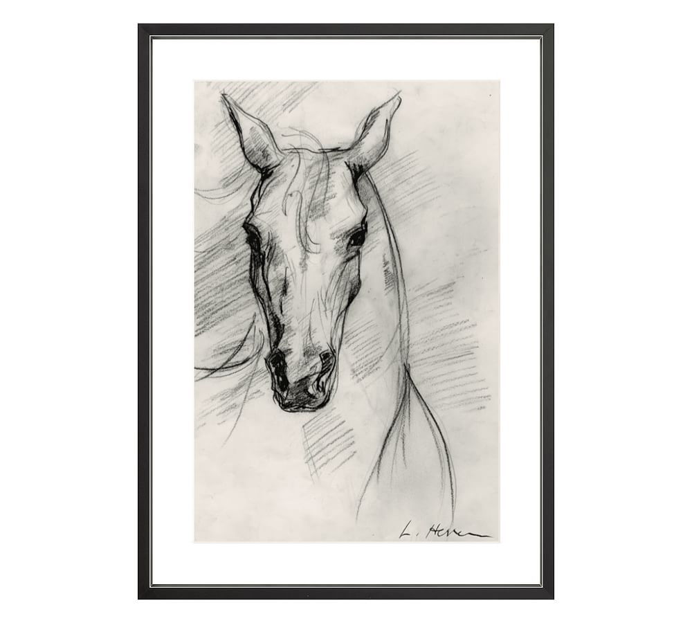 Custom Framed Print - Horse Study by The Artists Studio | Pottery Barn (US)