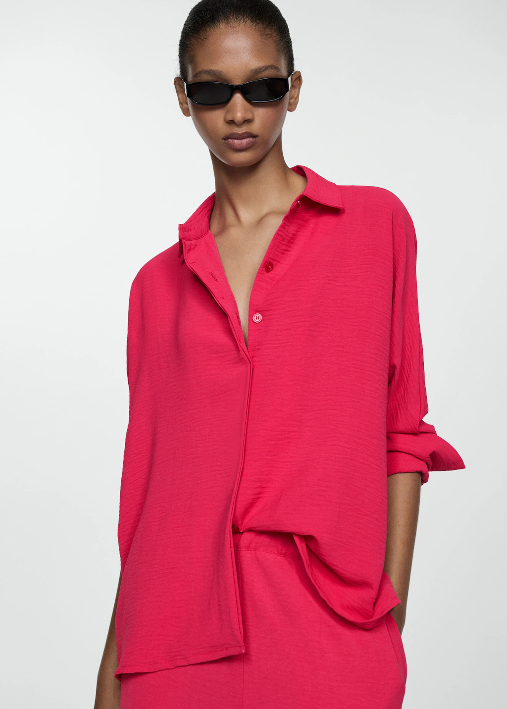 Chemise fluide texturée | MANGO (FR)