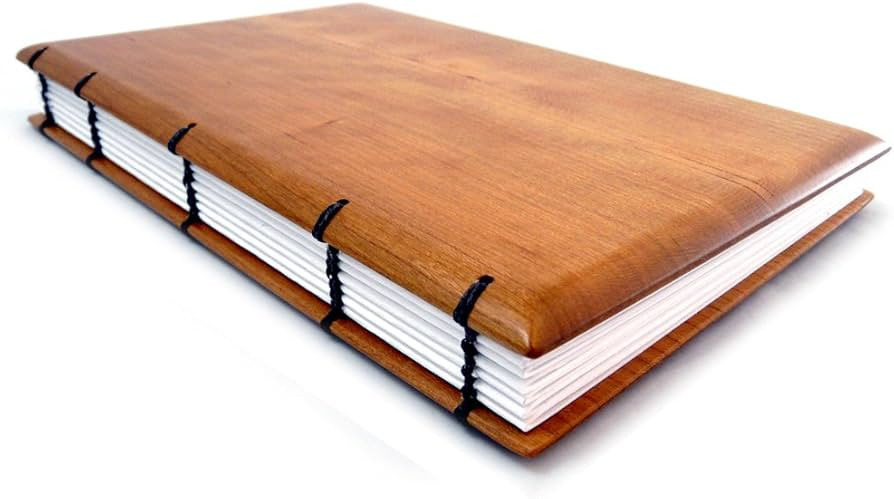 American Made Hardwood Keepsake Journal, Visitor Register, or Guestbook with Coptic Binding, 6"x ... | Amazon (US)