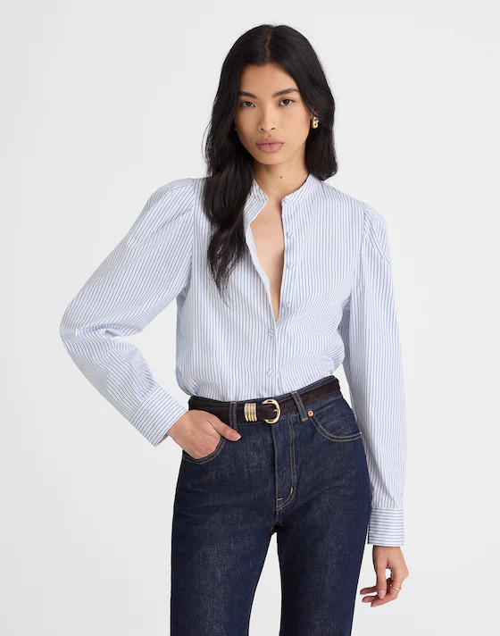 Puff-Sleeve Button-Up Shirt | Madewell