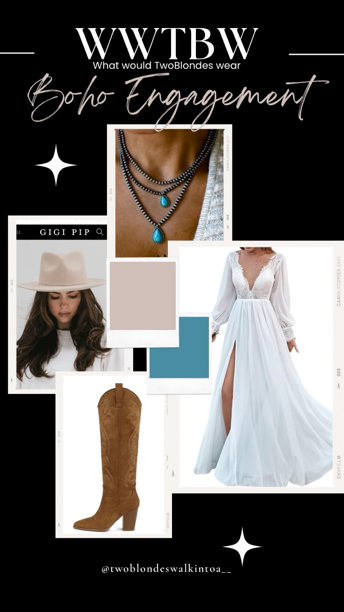 Inspo for your boho engagement photos 

#LTKFindsUnder100 #LTKWedding