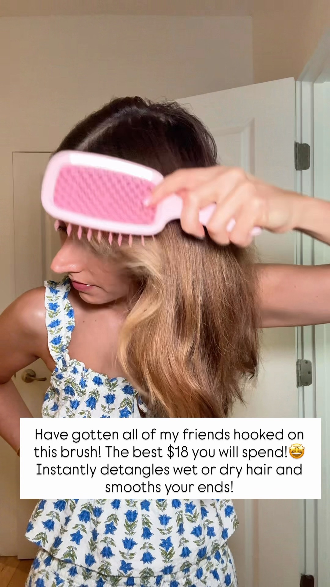 The best hairbrush to instantly detangler, wet or dry hair. It will also smooth and add shine! This is the best hairbrush!

#LTKmorningroutine #LTKselfcare #LTKTravel