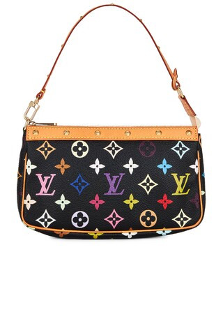 FWRD Renew Louis Vuitton Monogram Pochette Bag in Multi Black from Revolve.com | Revolve Clothing (Global)