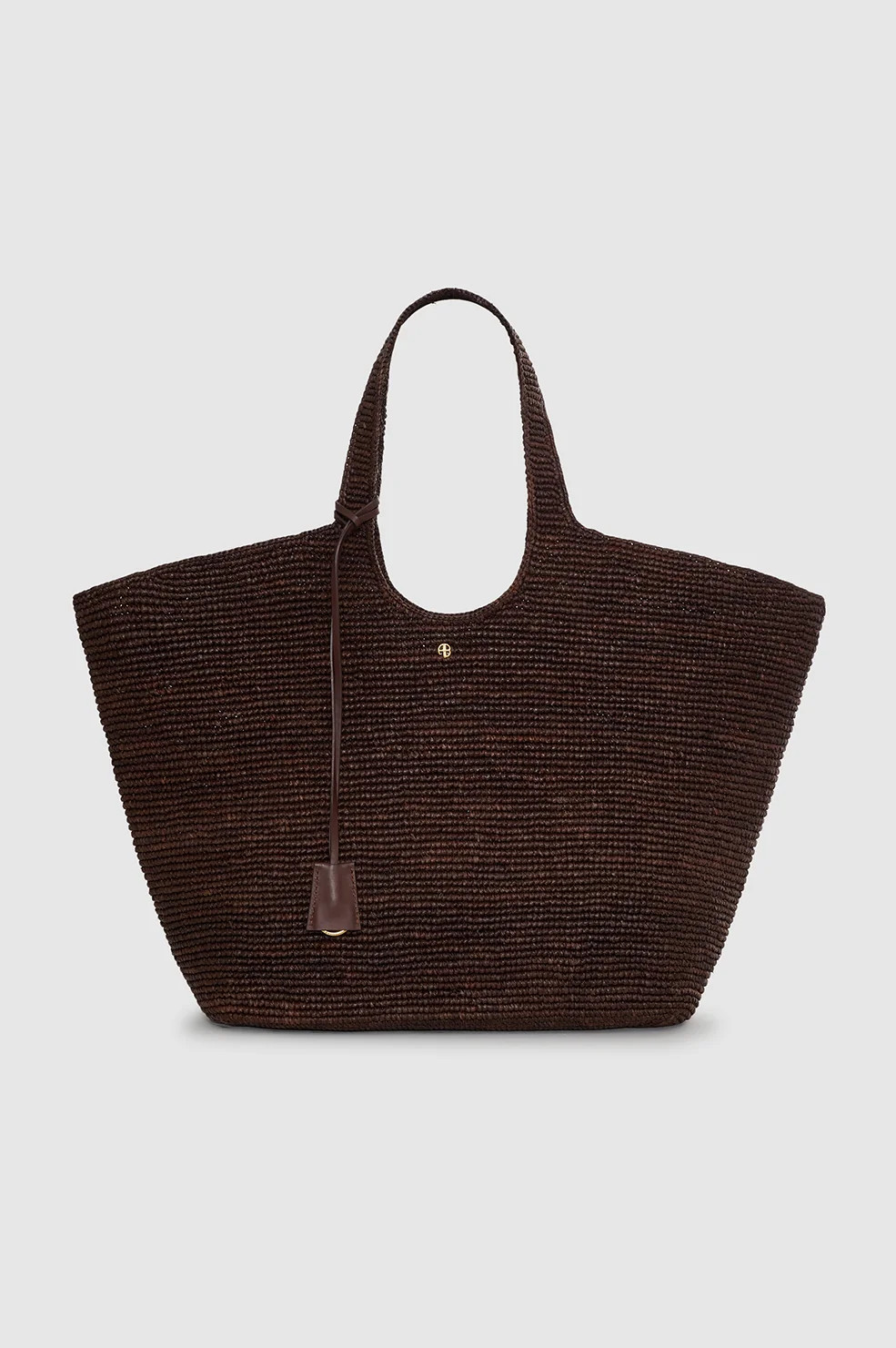 Lili Tote Raffia - Dark Brown | Anine Bing