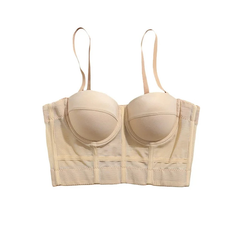 Liangchengmei Women's Push Up Bustier Crop Top Vest Tank Cami Club Party Corset Tops | Walmart (US)