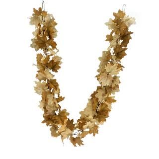 6ft. Cream & Brown Print Maple Leaf Chain Garland by Ashland® | Michaels Stores