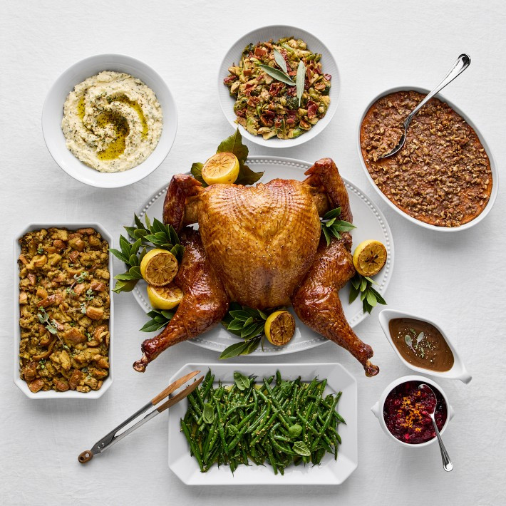 Williams Sonoma Test Kitchen Spatchcock Turkey Dinner Serves 8-10 | Williams-Sonoma