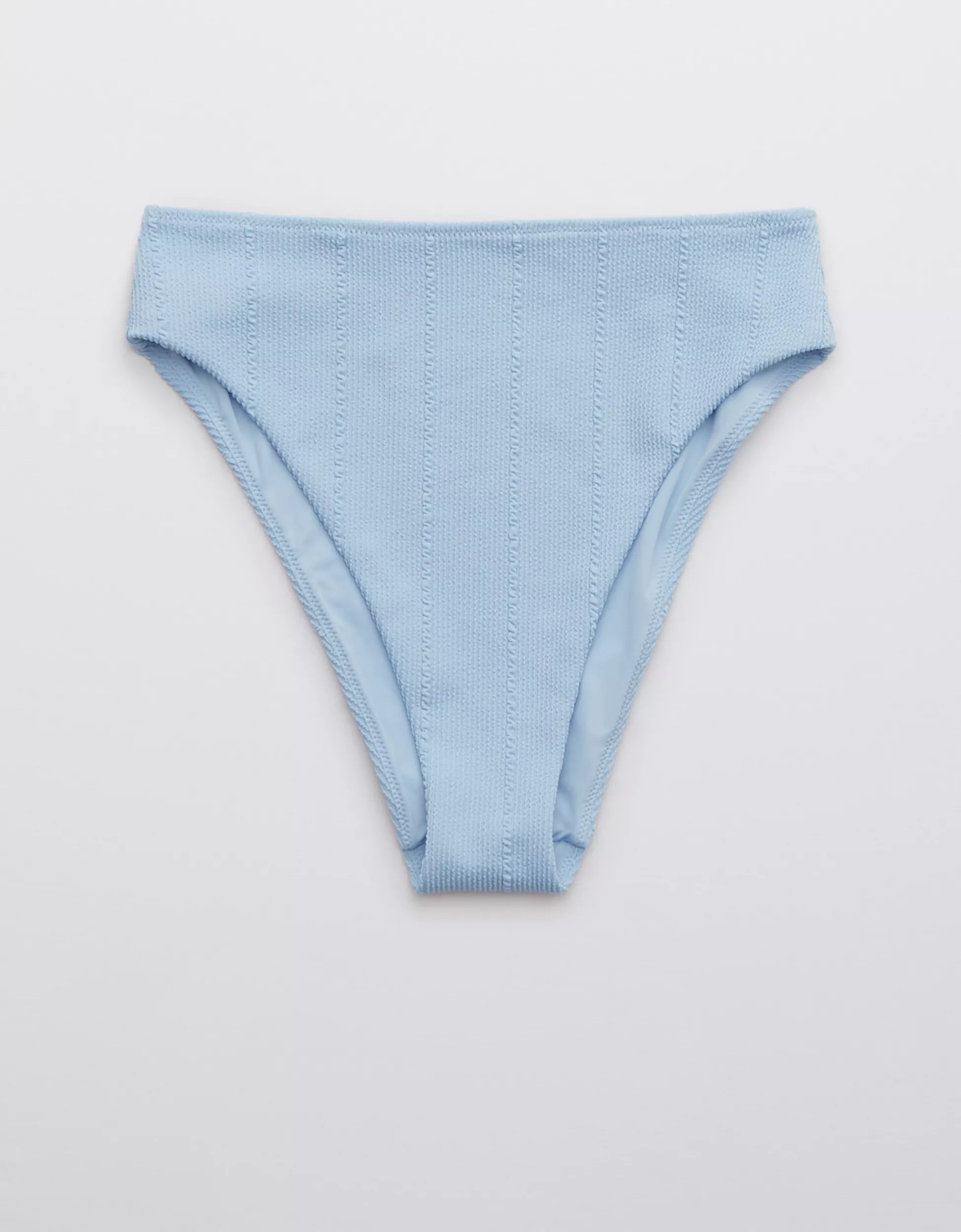Aerie Crinkle High Cut Cheeky Bikini Bottom | American Eagle Outfitters (US & CA)