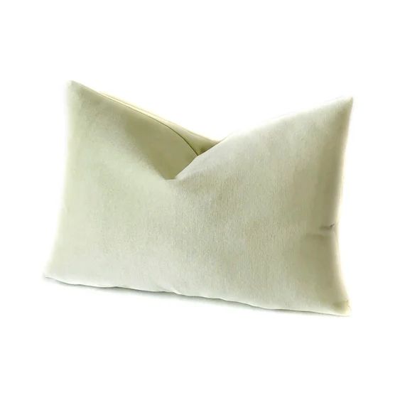 Chartreuse Lime Velvet Pillow Cover / Lumbar Pillow / Lime - Etsy | Etsy (US)