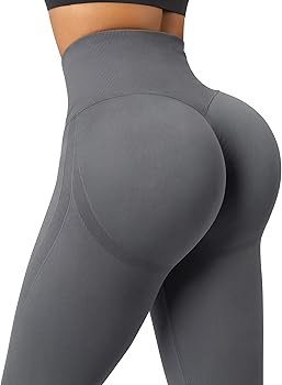 RXRXCOCO Seamless Butt Lifting Workout Leggings for Women High Waist Yoga Pants Gym Leggings | Amazon (UK)