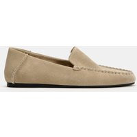Zara - Soft Suede Loafers - Beige - 6 - Woman | Zara US