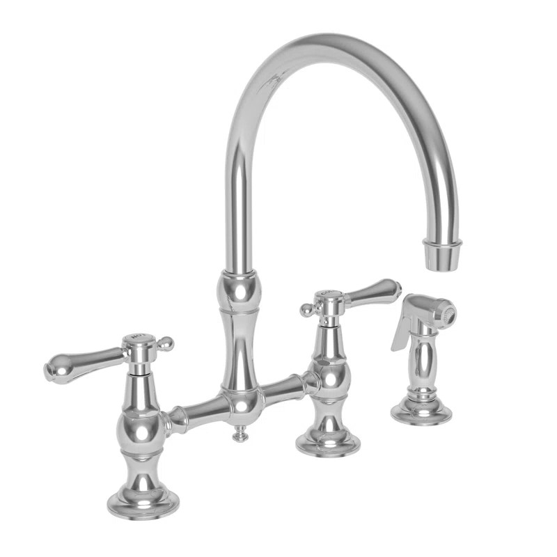9458/26 Chesterfield Bridge Faucet with Side Spray | Wayfair North America