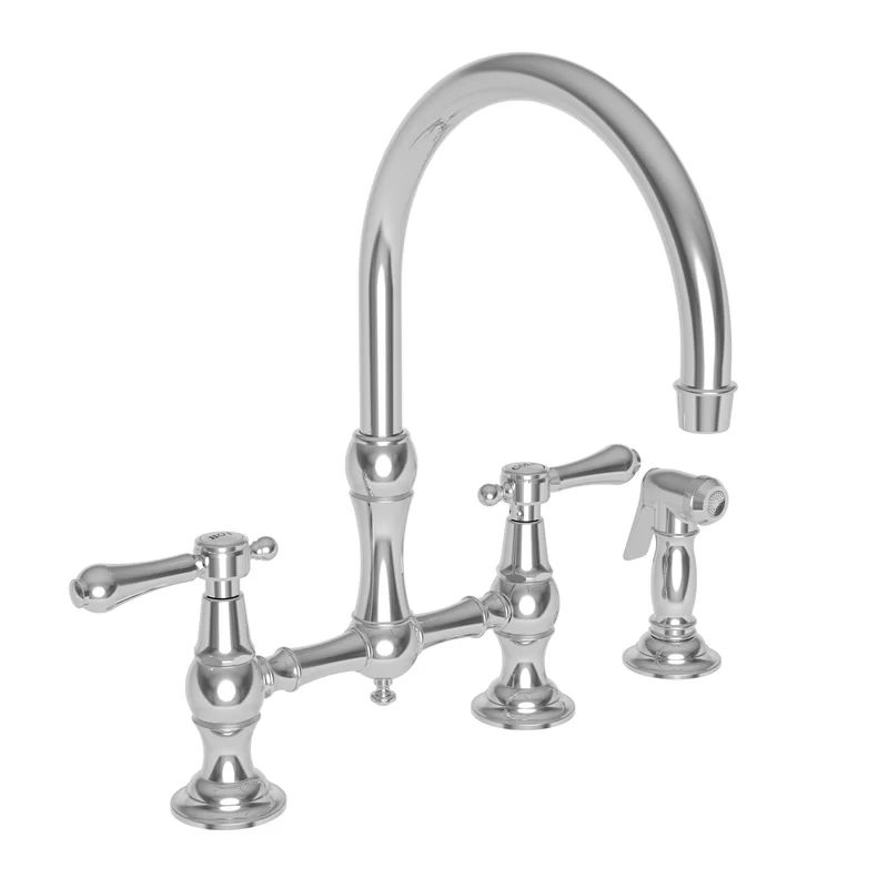 9458/26 Chesterfield Bridge Faucet with Side Spray | Wayfair North America