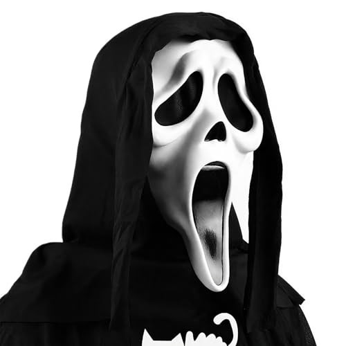 IBKKRZI Halloween Mask Natural Latex Scary Skull Mask - Halloween Horror Full Head Masquerade Cosplay Party Decoration Props | Amazon (US)