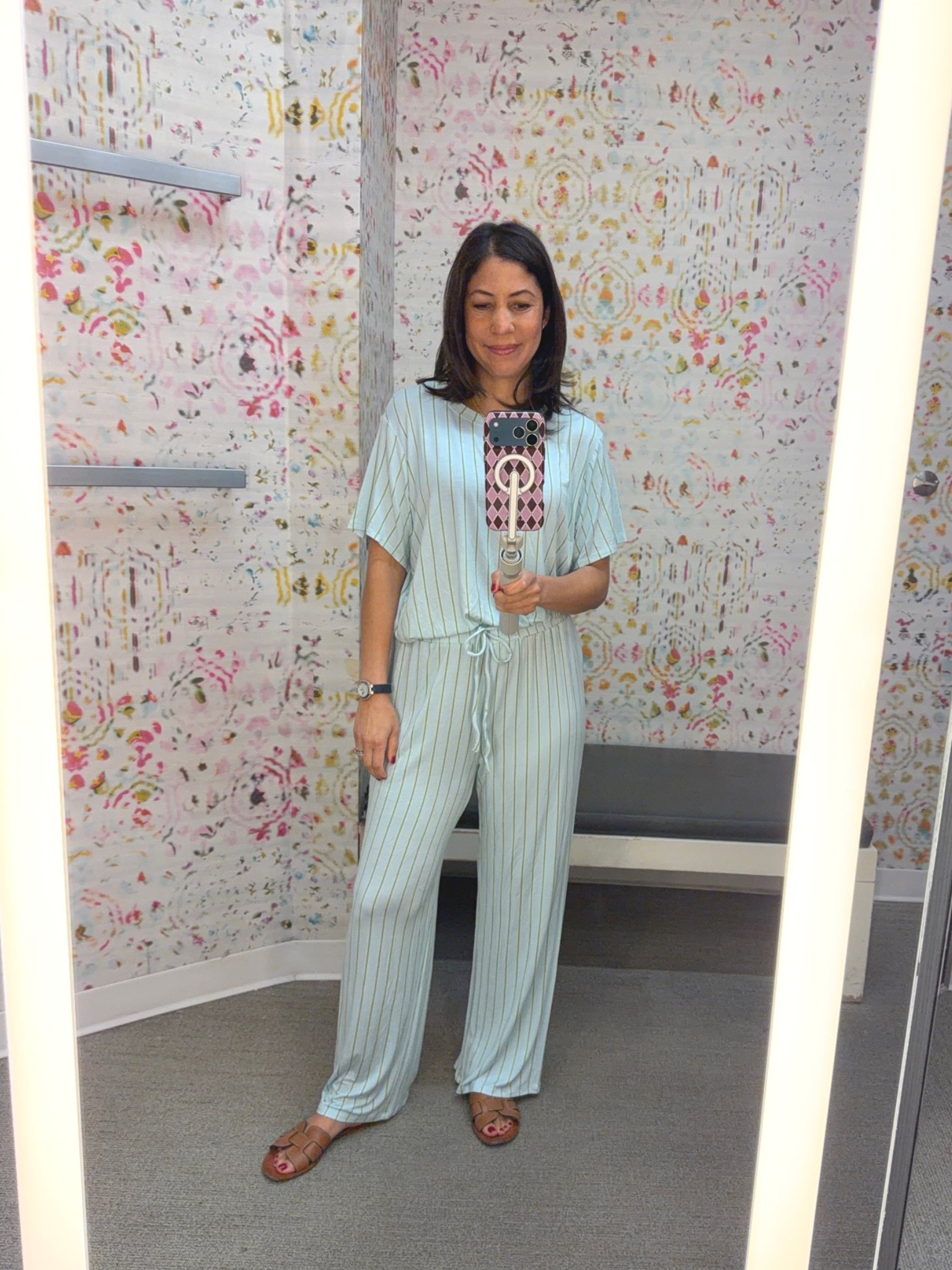 Nordstrom Anniversary Sale Try-On 💚

There's nothing quite like ending the day in a wonderful pair of pajamas. These Honeydew All American Pajamas are made from buttery-soft stretch jersey with a relaxed fit that makes them incredibly comfortable for lounging and sleeping.

I love the fresh blue-green stripe, it's cheerful, calming, and perfect for year-round wear.

Beautiful sleepwear is one of life's simple luxuries, and the Anniversary Sale is a wonderful time to add quality pieces like these to your wardrobe.

✨ Follow for more elegant Nordstrom Anniversary Sale picks and everyday inspiration.

#Nordstrom # #NordstromAnniversarySale #LTKFinds

#LTKdayinmylife #LTKSaleAlert #LTKHome
