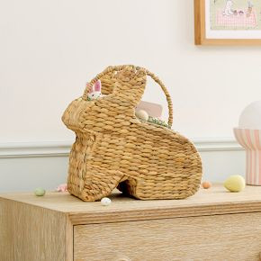 Bunny Rattan Easter Basket | West Elm (US)
