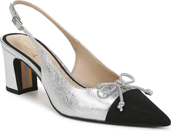 Sam Edelman Willette Slingback Pointed Cap Toe Pump (Women) | Nordstrom | Nordstrom