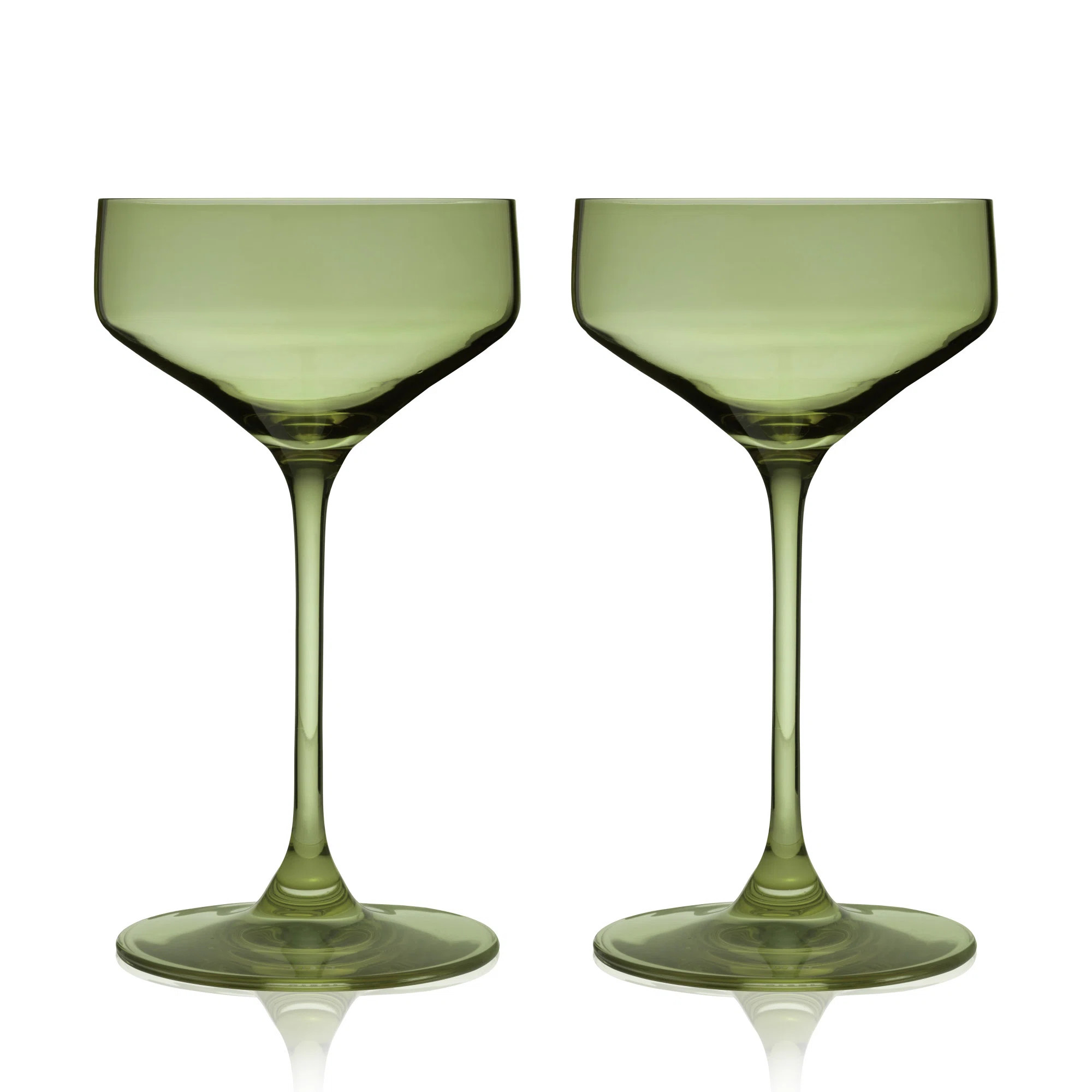 Reserve Nouveau Crystal Coupe Glasses (Set of 2) | Wayfair North America