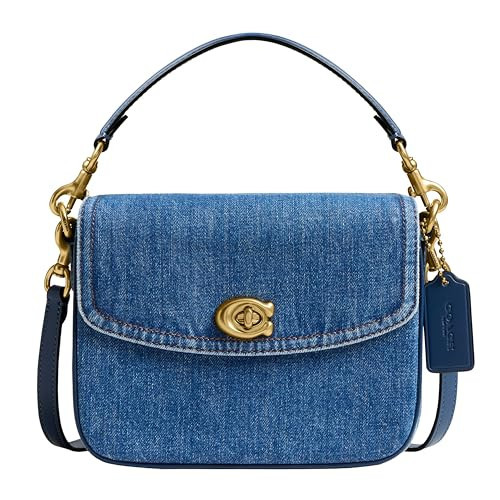 Coach Polished Pebbled Leather Cassie Crossbody 19, B4/Deep Blue | Amazon (US)