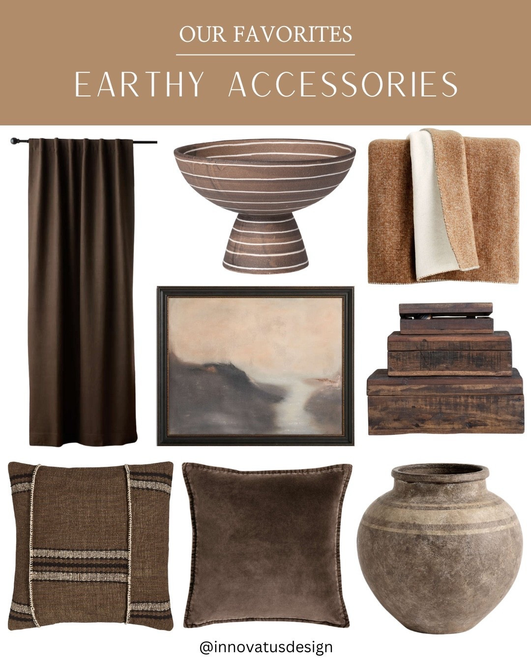 Earthy tones and rich brown colors are the latest interior design trend and we’re here to showcase our favorite earthy accessories to inject neutral textures into the home  

#LTKHome #LTKFindsUnder100 #LTKFamily