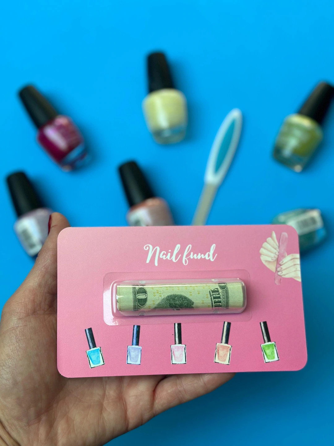 Nail Gift Spa Themed Birthday Gift Teenage Gift Ideas Money Card Gift | Cash Holder Dome for Teen... | Etsy (US)