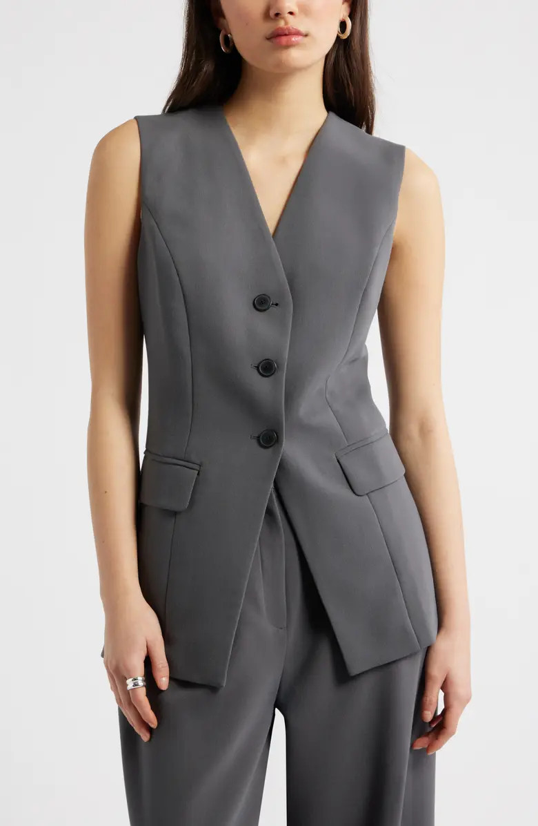 The Icon Collarless Vest | Nordstrom