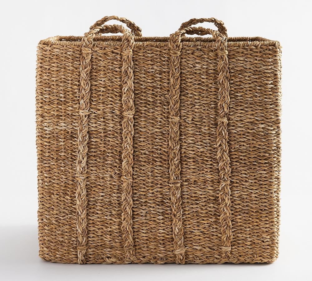 Safi Tall Rectangular Basket - Natural | Pottery Barn (US)