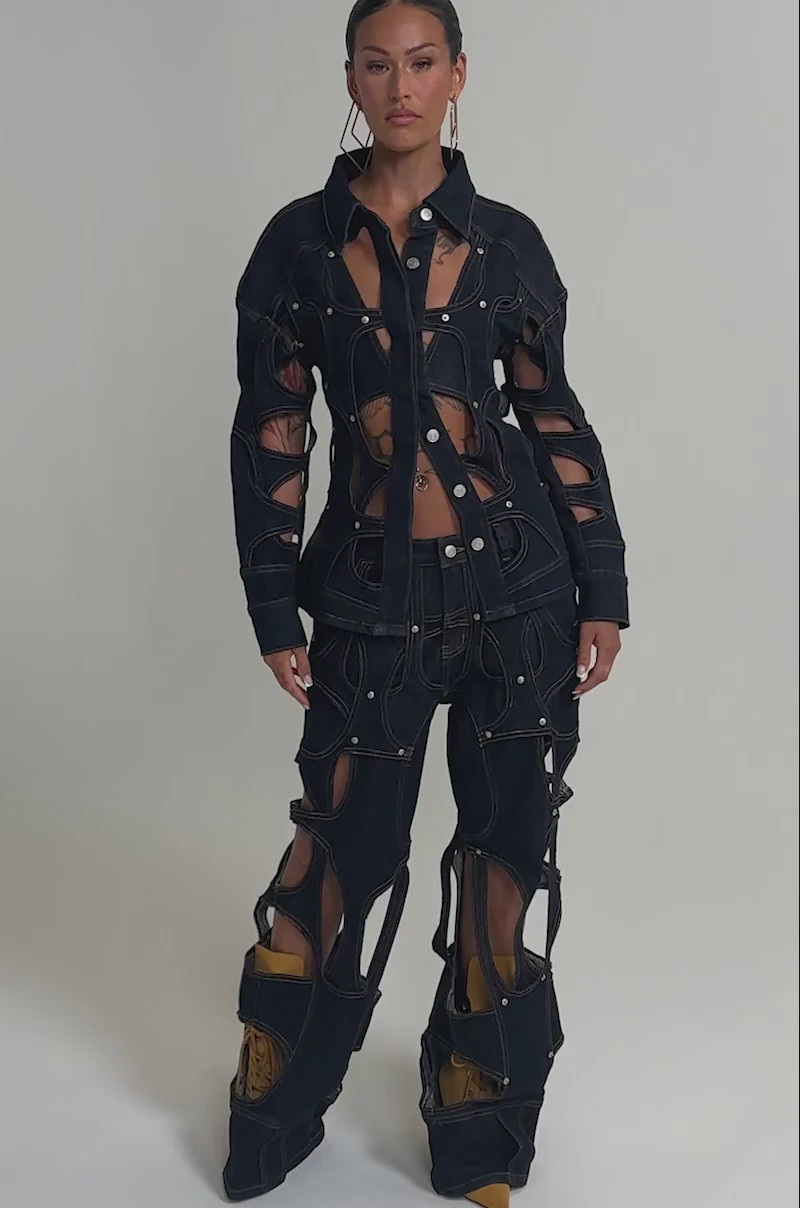 CUT YOU OUT RELAXED DENIM | AKIRA