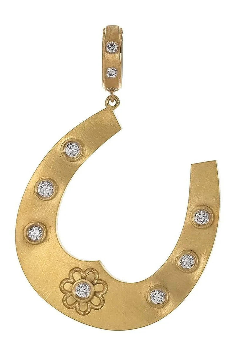 Diamond Horseshoe Pendant | LEIGH MAXWELL | Marissa Collections