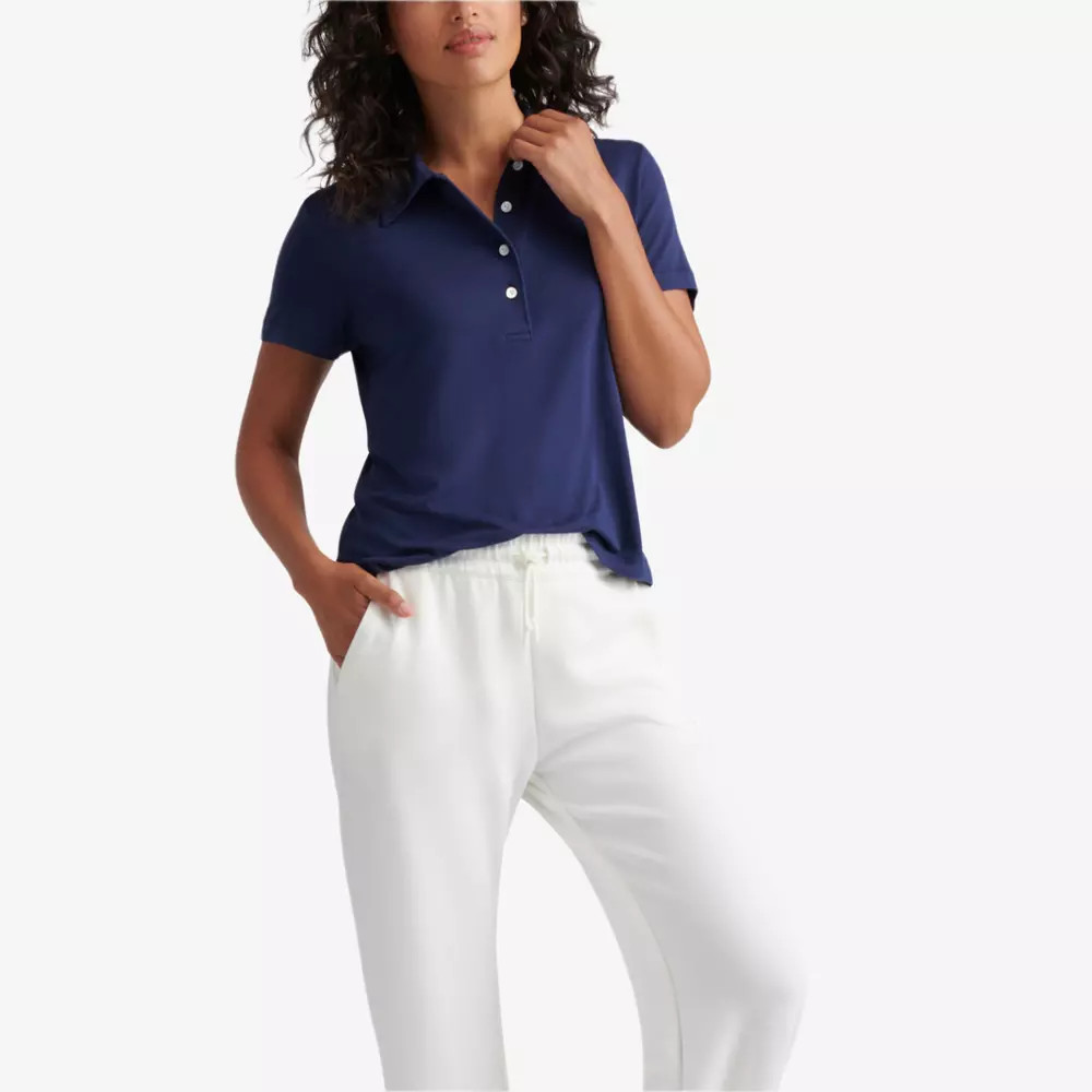 Peter Millar Flora Knit Jersey Collared Women's Short Sleeve Golf Polo Shirt | PGA TOUR Superstore