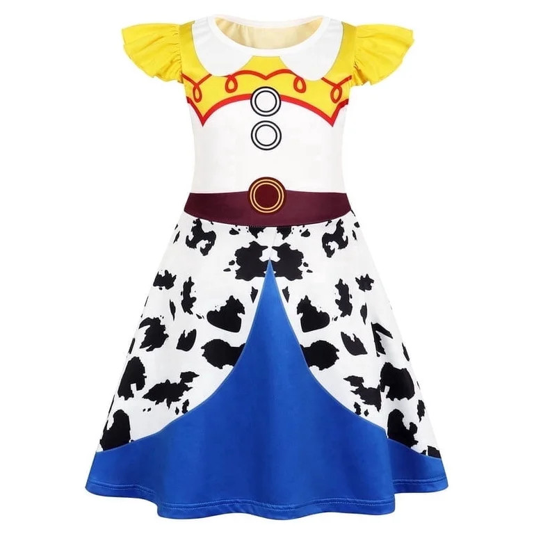 Benylion Girls Cowgirl Costume Summer Dress Toddler Princess Dress up for Kids Birthday Outfits H... | Walmart (US)