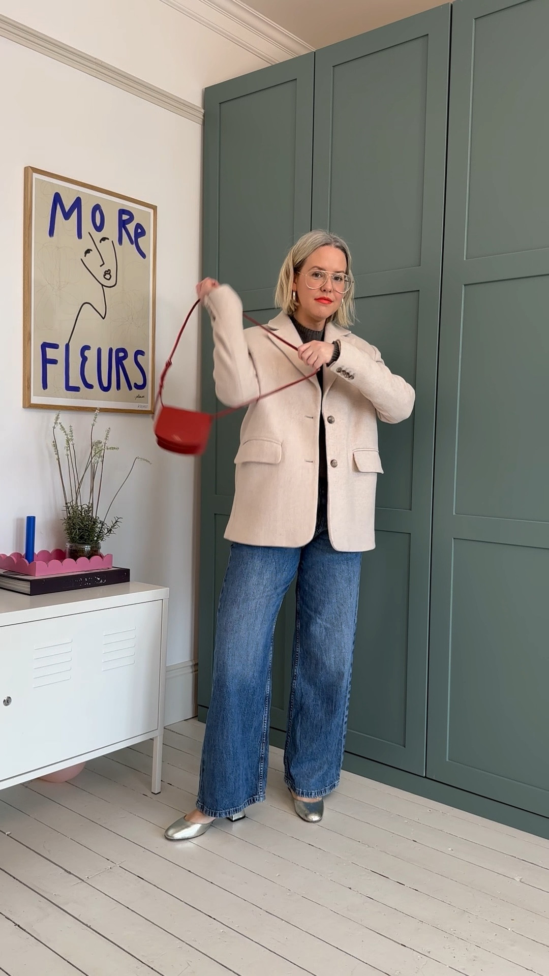 Leather Square Toe Ballet Pumps, Oversized Blazer, Premium Lambswool Crew Neck Jumper, Crossbody Bag, Vestiaire Collective, Wide Leg Jeans

#LTKeurope #LTKstyletip #LTKSeasonal