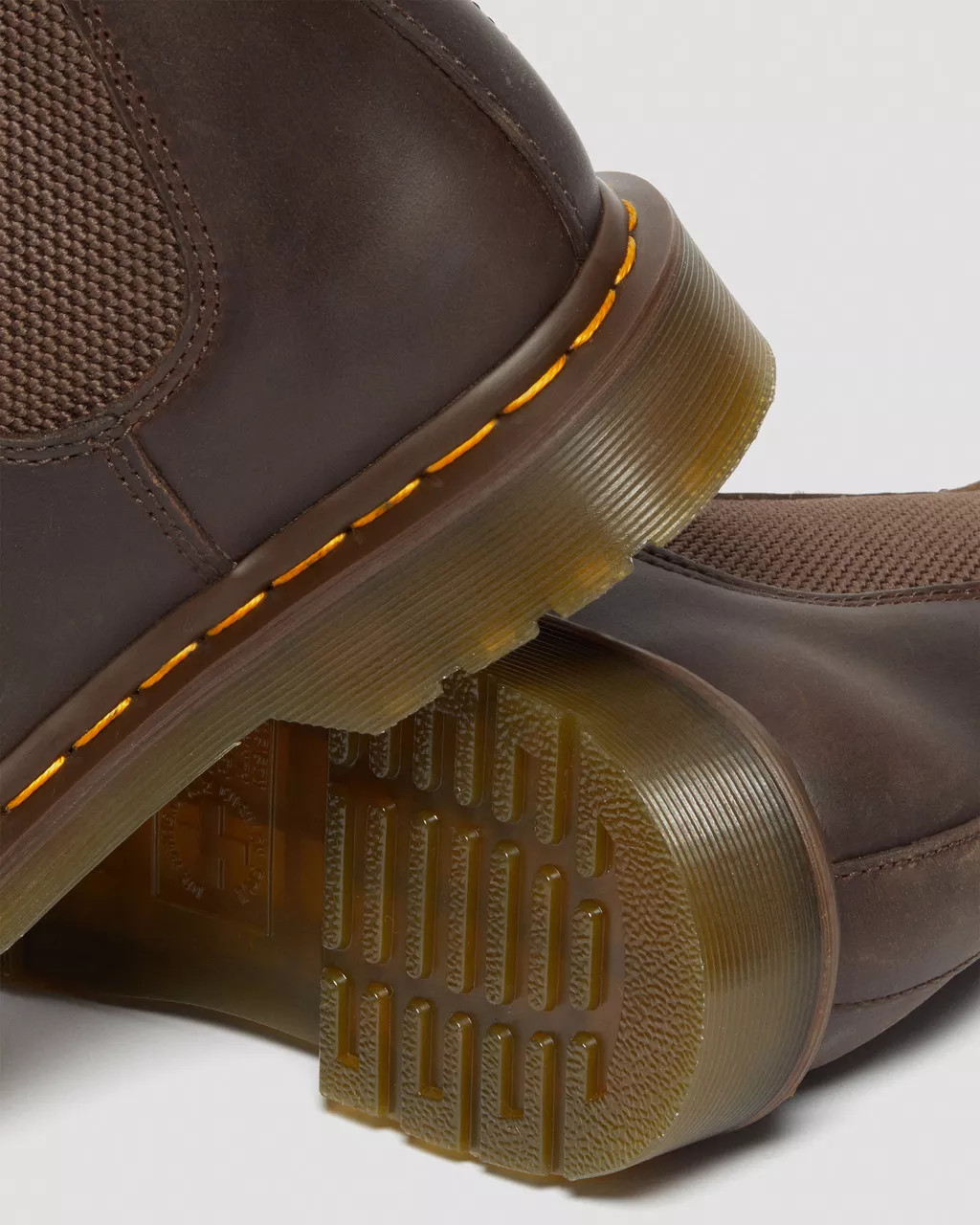 2976 Yellow Stitch Crazy Horse Leather Chelsea Boots | Dr Martens (UK)