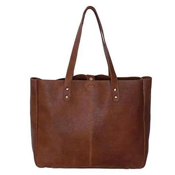 KomalC Genuine Soft Chicago Buff Leather Tote Bag Elegant Shopper Shoulder BagSALE (Elegance) | Walmart (US)