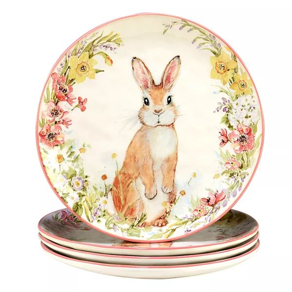 Certified International Easter Garden 4-pc. Salad Plate Set | Kohl's