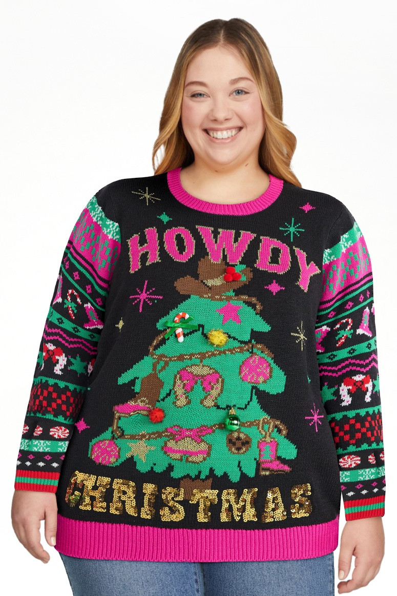 No Boundaries Christmas Sweater, Lightweight, Women's | Walmart (US)
